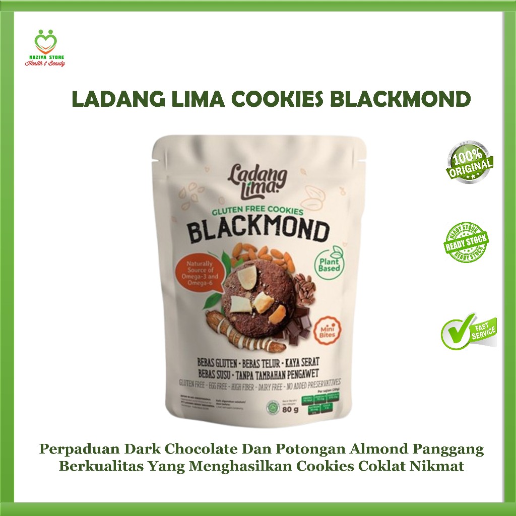 

LADANG LIMA COOKIES BLACKMOND 180 g - Sehat Gluten Free Blackmond