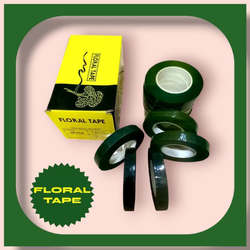 

FLORAL TAPE.(SOLATIP BUNGA)HIJAU-30YRDS/ PCS