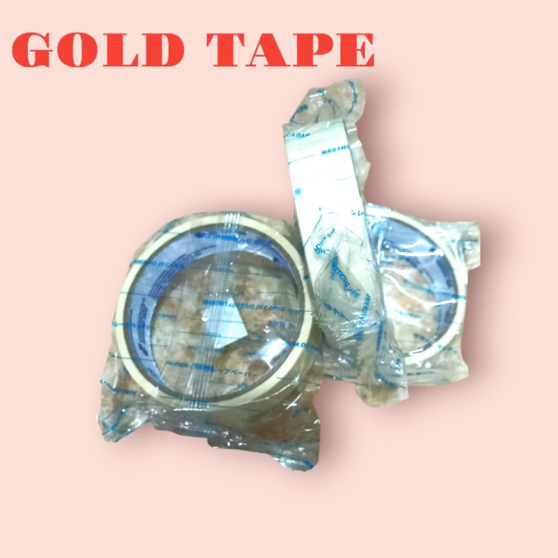 

MASKING TAPE -SOLATIP KERTAS /GOLD TAPE 1INCH/ PCS