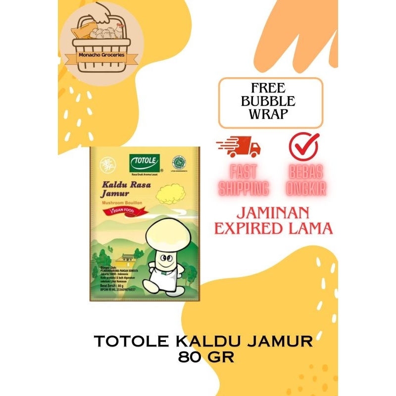 

Granulated Mushroom Bouillon 80g "Totole" / Kaldu Rasa Jamur 80g / Kaldu Jamur Totole / Penyedap Rasa Kaldu Jamur