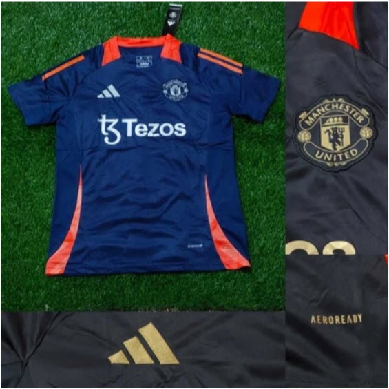 Jersey Training Manchester United 2024/2025 Grade Ori Pria - Kaos Futsal Latihan MU 2024 2025 24 25
