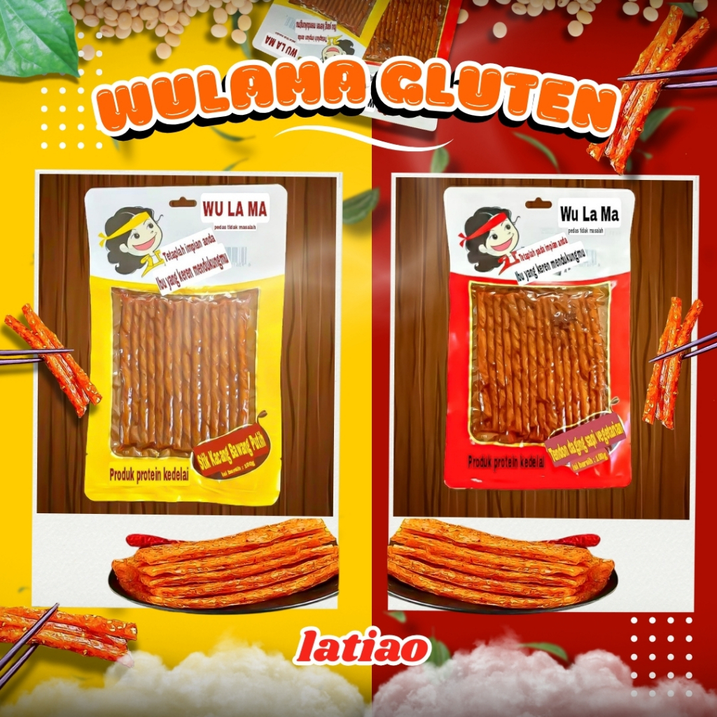 [HALAL] LATIAO WULAMA GLUTEN SNACK CEMILAN VEGETARIAN LATIAO