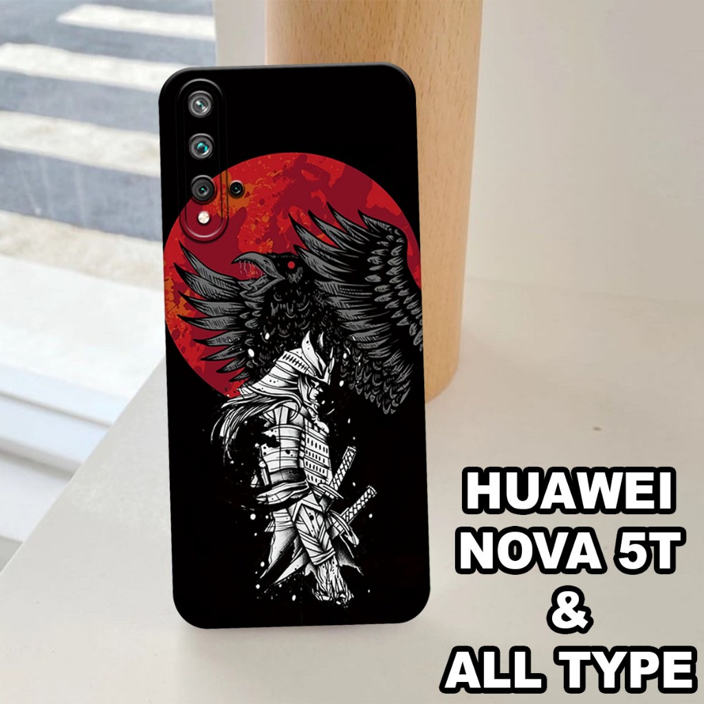 G19 - Silikon HUAWEI NOVA 5T - Softcase pro camera HUAWEI NOVA 5T - Motif SAMURAI - Bahan  Karet Len
