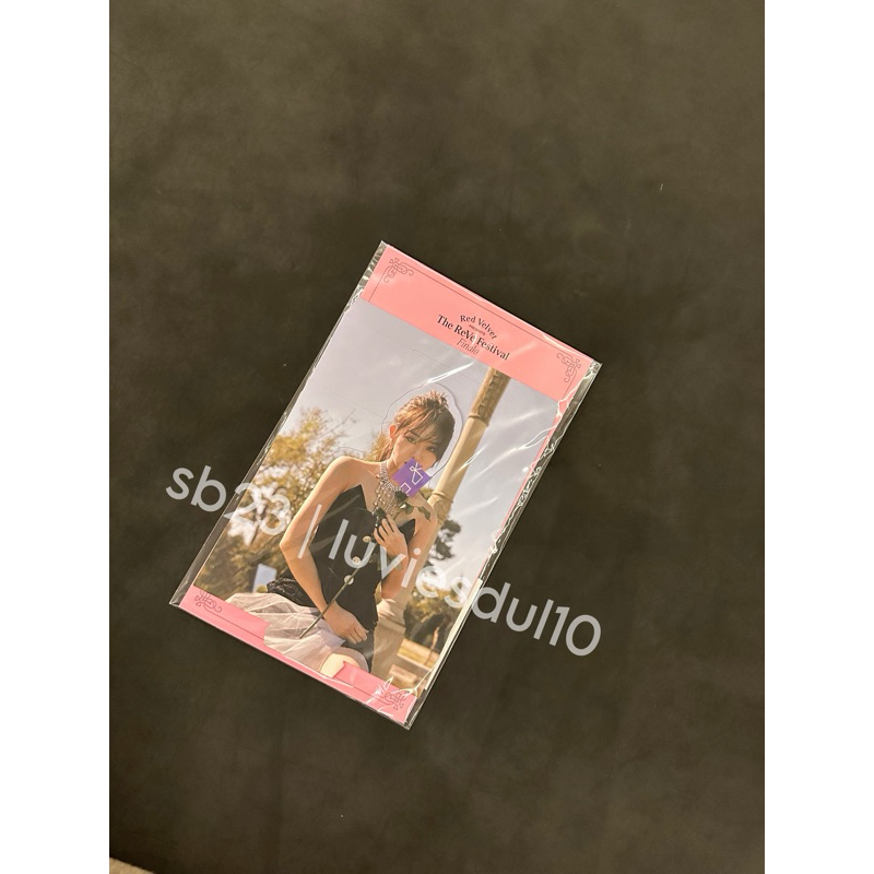Seulgi reve festival finale post card standee pc red velvet