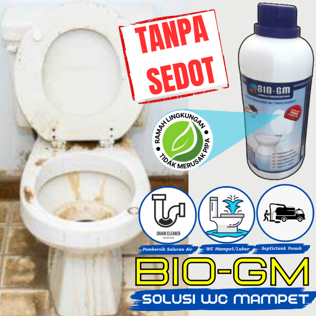 Pelancar Solusi WC BIO GM Anti Mampet WC Pengurai Limbah Organik Tanpa Harus Sedot
