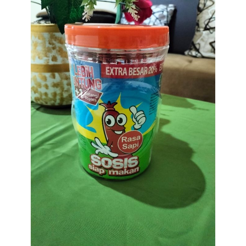 

Sosis So Nice Rasa Sapi, Siap Makan 1 Toples isi 24+1 pcs.