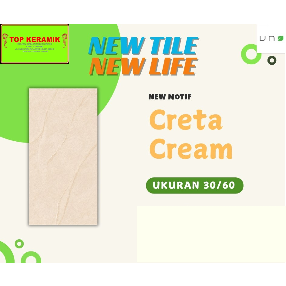 Keramik Uno 30x60 Creta Cream