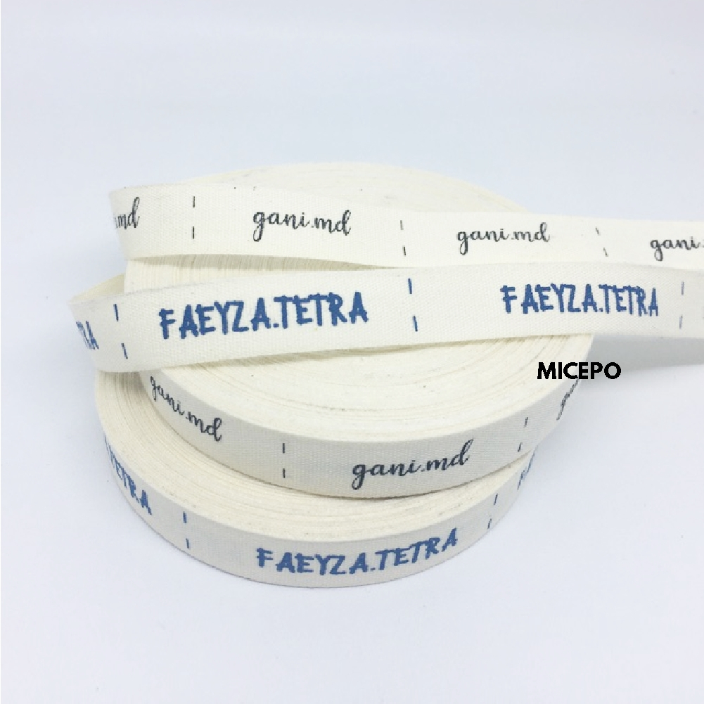 

Micepo 50pcs Label Baju / Label Hijab / Label Woven Damask Subtitute