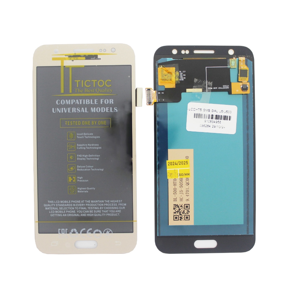 LCD LAYAR GAMBAR SAM J500 + TS_ GOLD KONTRAS GALAXY J5 2015 IN5 = J500F J500H J500G J5007