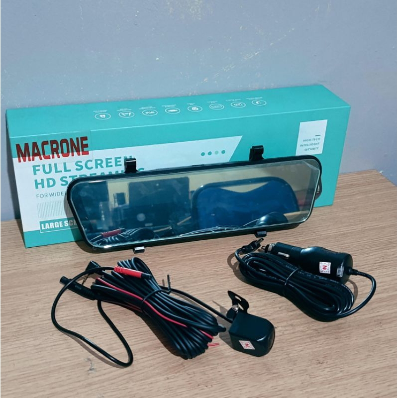 Macrone DVR kaca spion tengah RECORDER DashCam.