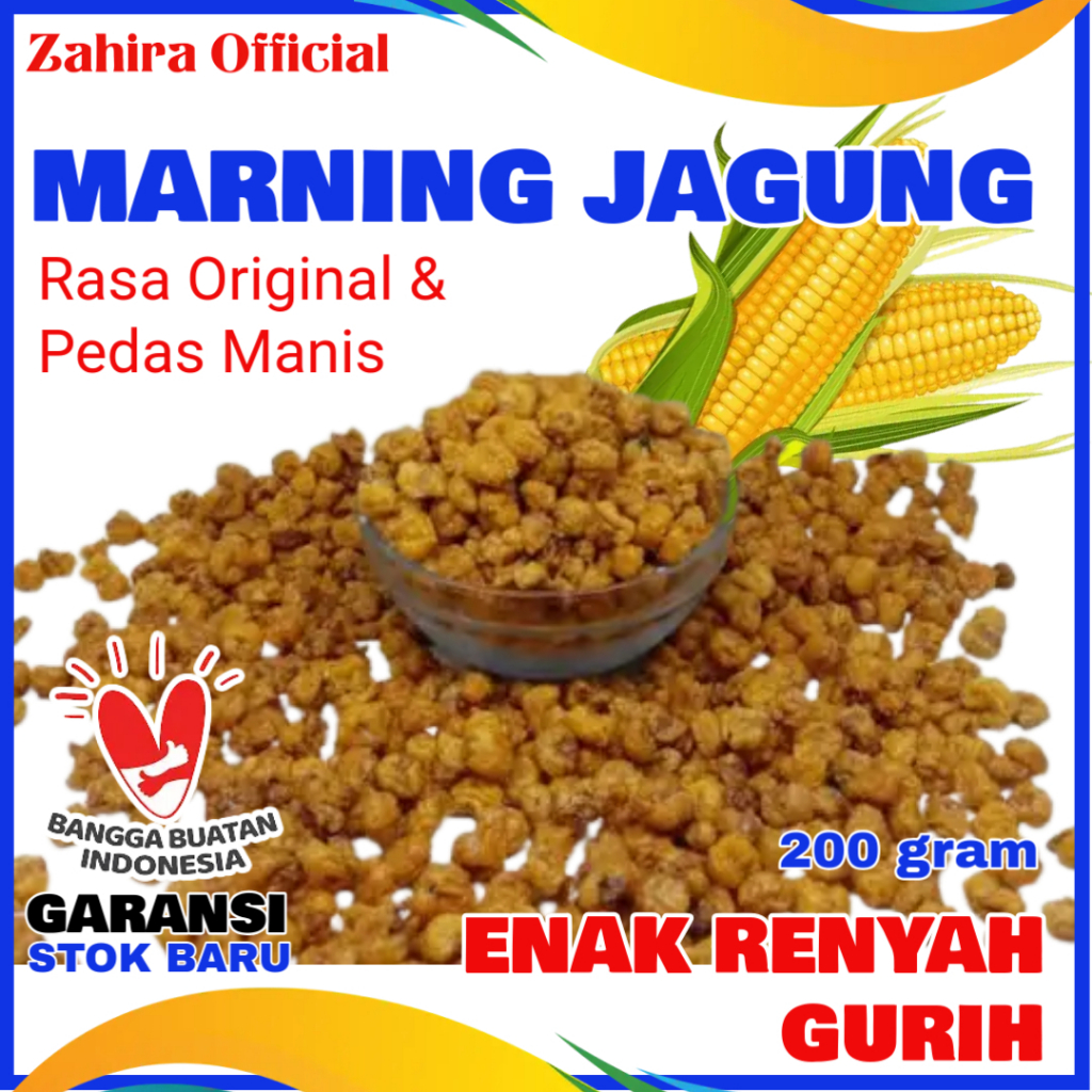 

Marning Jagung Pedas Manis Gurih Asin Original 200gram