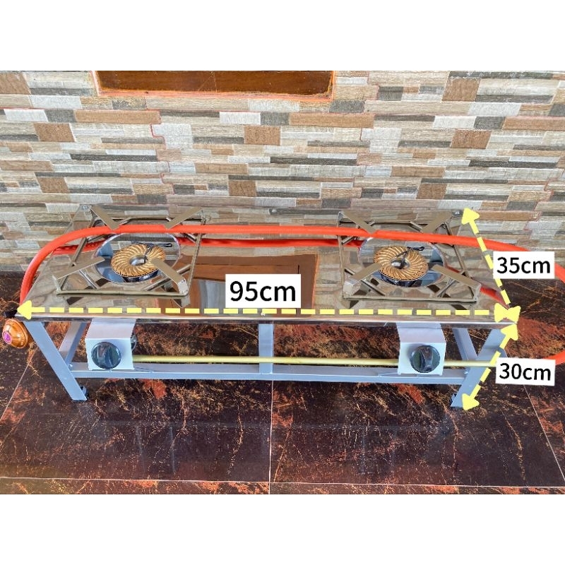 KOMPOR GAS RAKITAN API BESAR 2 TUNGKU BGX