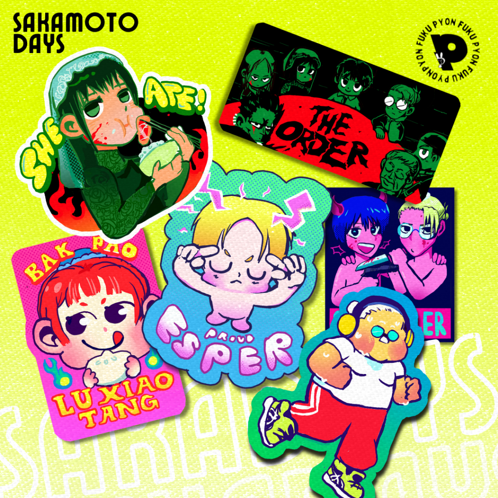 

Sakamoto Days Assorted Stickers
