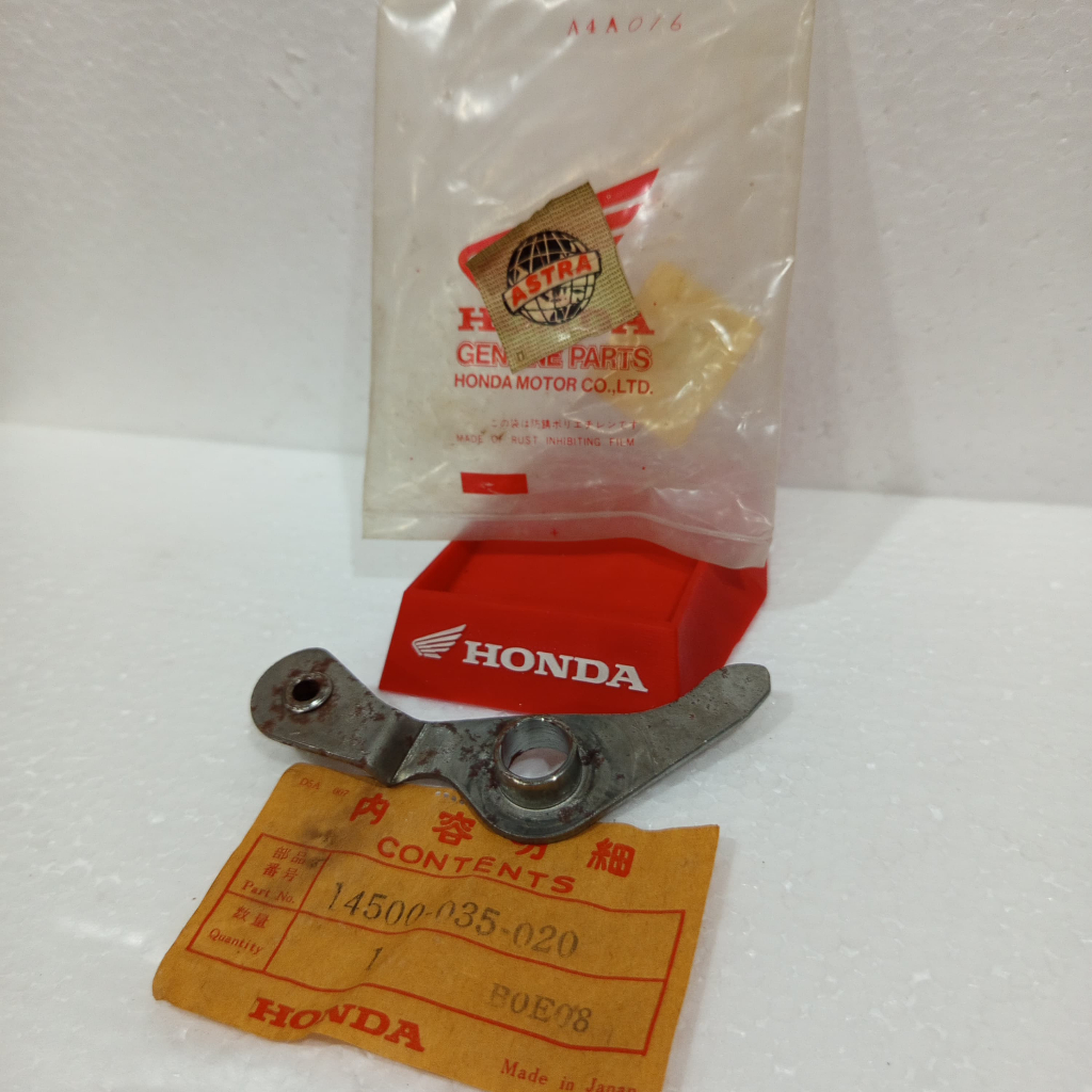 14500-035-020 Arm comp cam chain tensioner/plate dudukan roll keteng Grand/Prima/Legenda/Supra X 100