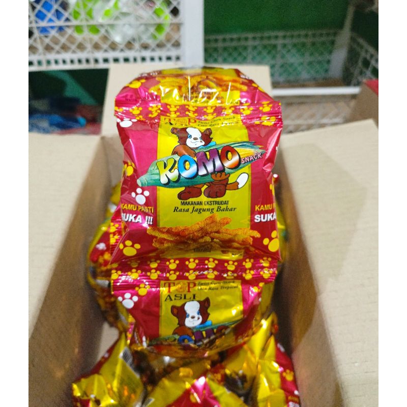 

Komo snack jagung bakar per renceng isi 10pc*6g