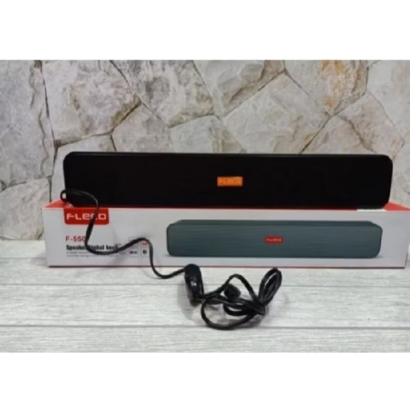 Speaker F-550 Soundbar Fleco F-550 USB/ Speaker laptop/ Komputer atau HP