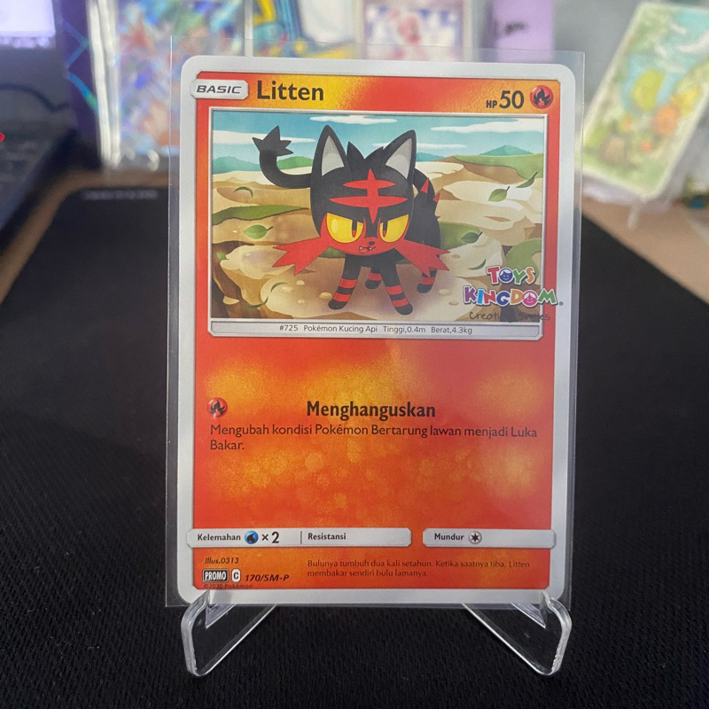 Litten Promo Toys Kingdom TCG Pokemon Indonesia