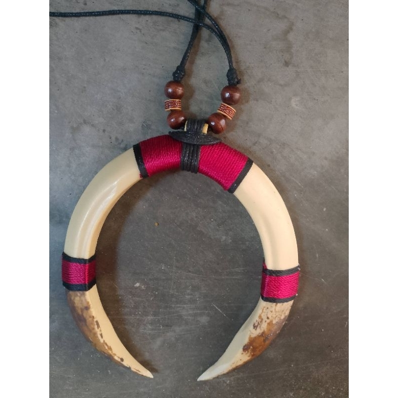 kalung etnik taring babi replika jumbo variasi