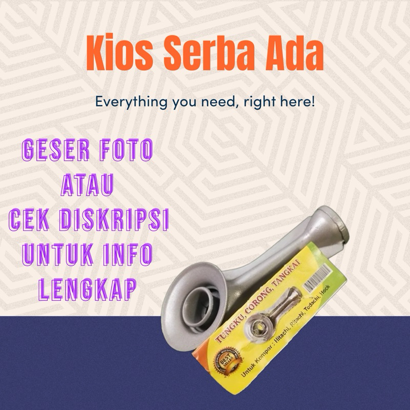 Tungku Cerobong Kompor Gas EP Hock Hitachi Ritachi Todachi