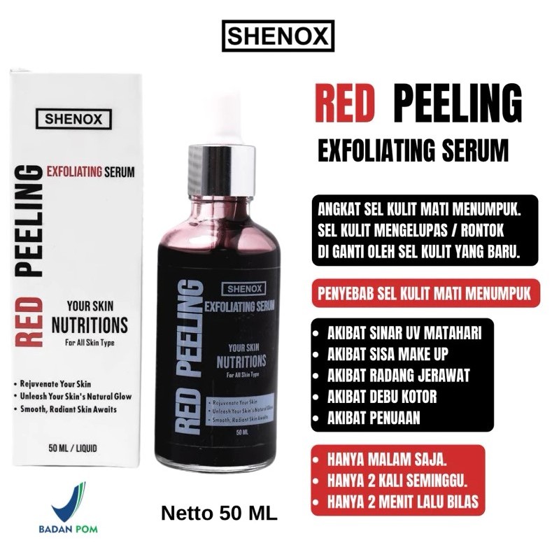 Shenox Red Peeling Serum Exfoliating