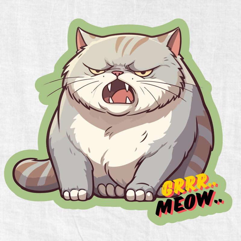 

sticker foto kucing meow 1