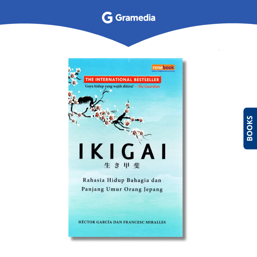 Mr.kasacil - Buku Ikigai Rahasia Hidup Bahagia Panjang Umur Orang Jepang Gramedia Depok