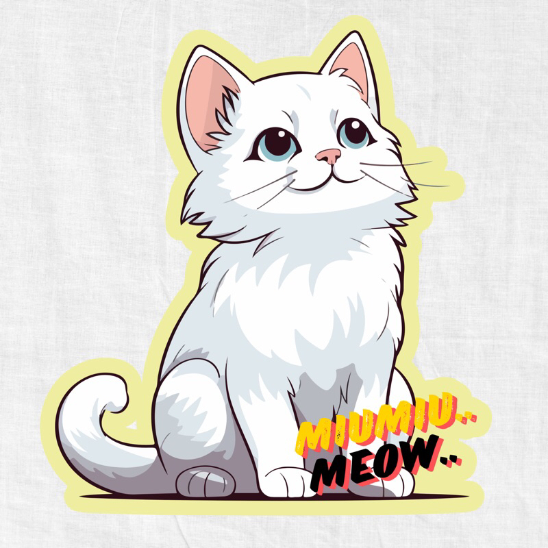 

Sticker kucing meow 3