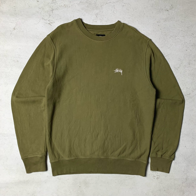 stussy stock logo crewneck original