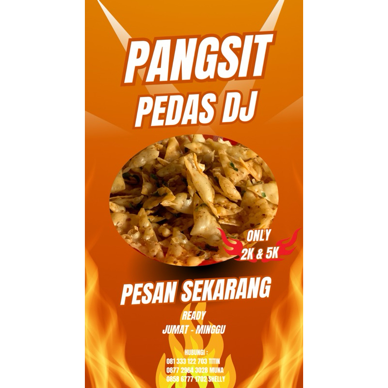 

Keripik Pangsit Pedas Dj Hot