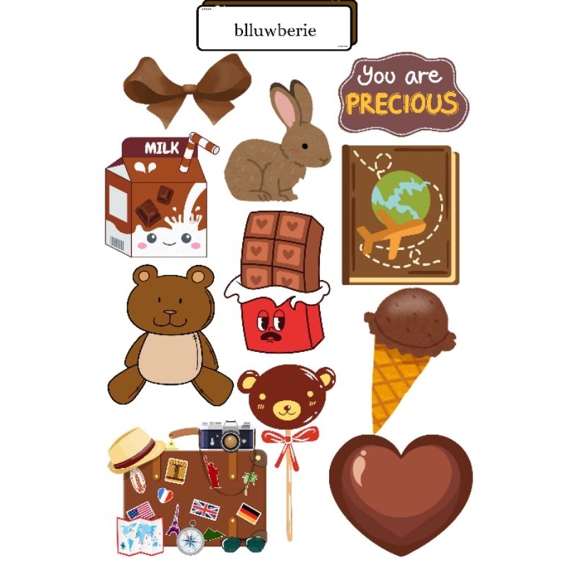 

Sticker Brown Edition Cute Aesthetic [010]
