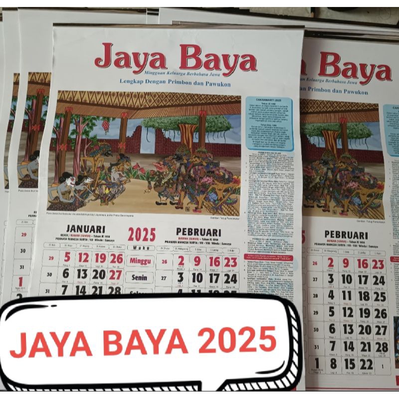 

kalender jaya baya 2025 orirginal