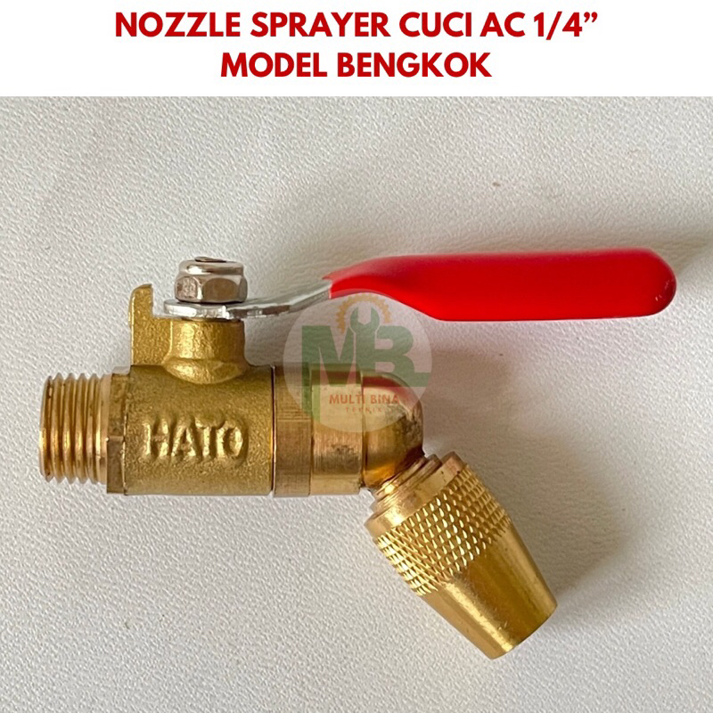 Nozzle Kran Sprayer Spuyer Jet Cleaner 1/4 INCH MODEL BENGKOK Cuci AC dan Kendaraan / Nozzle Jet Ste