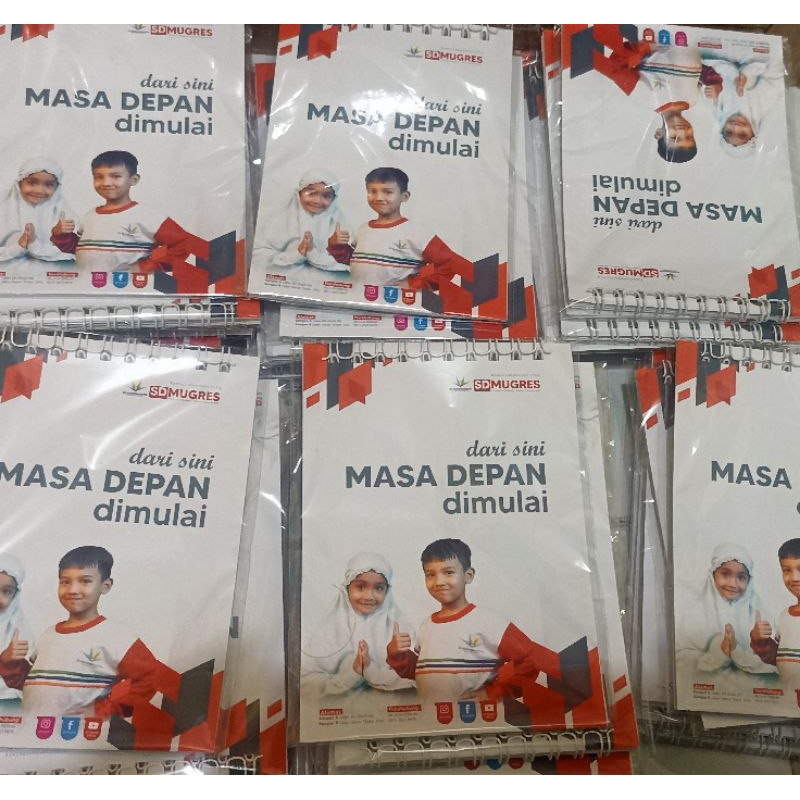 

[Ukuran A6 220 pcs ] Souvenir Notes Souvenir Notebook Souvenir Pernikahan Seminar Khitanan Custom Cover A6