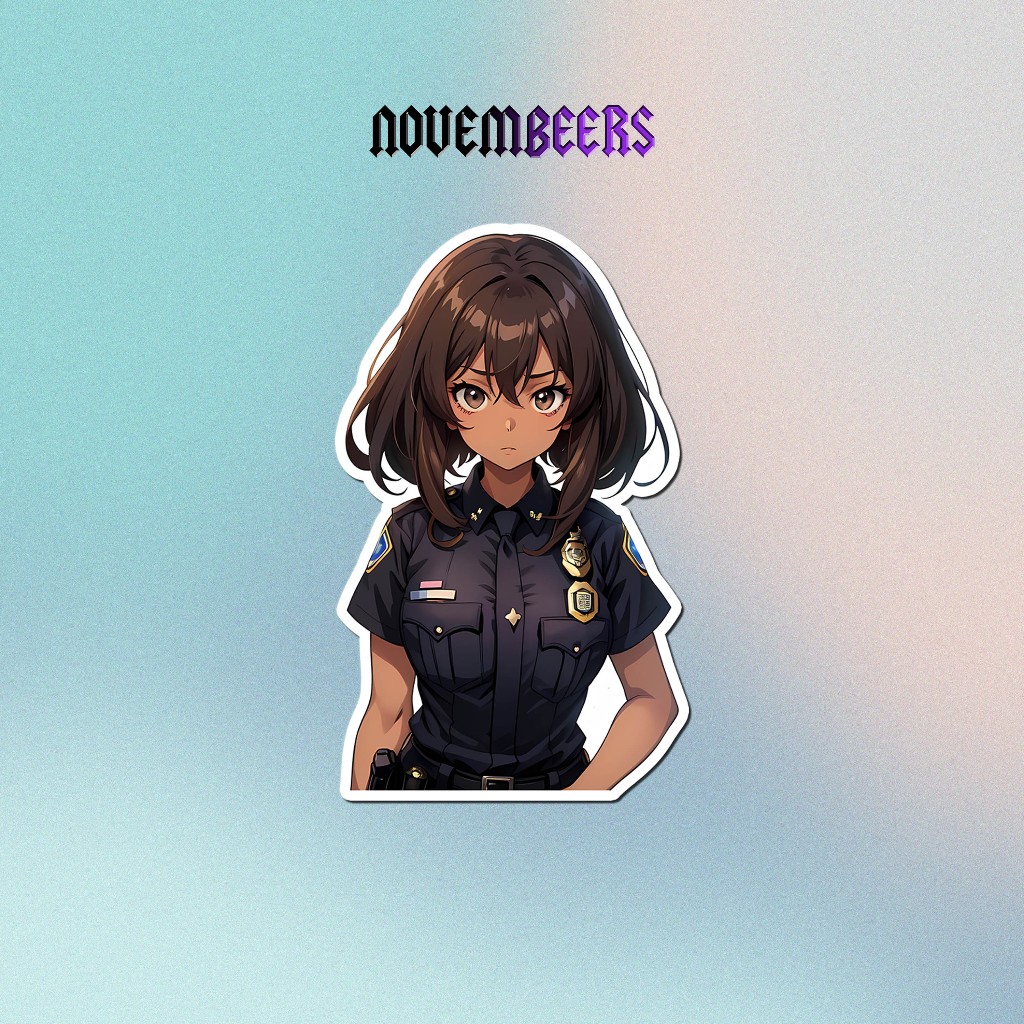 

Stiker Vinyl Anime Police Sticker Vinyl Glossy Anime