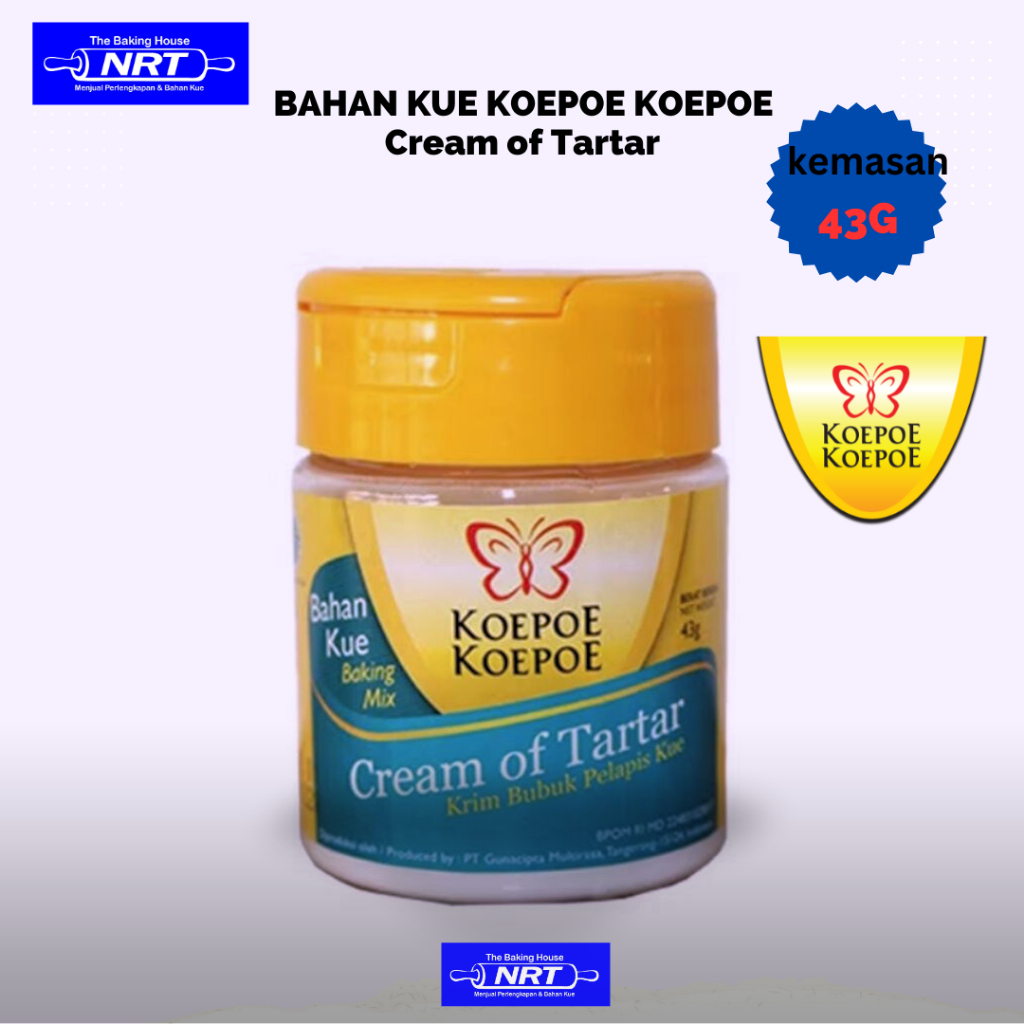 

Cream of Tartar Koepoe Kupu 43 gram