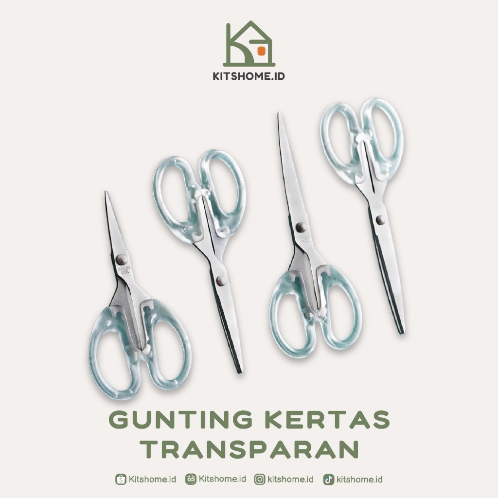 

Gunting Kertas Aesthetic Transparan Scissors Scrapbook Use