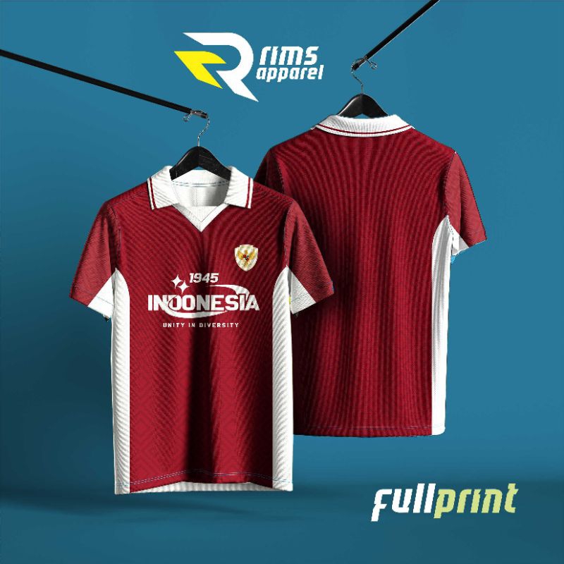 JERSEY TIMNAS INDONESIA RETRO / Jersey timnas retro/ Jersey bola / Jersey casual / Jersey timnas mod
