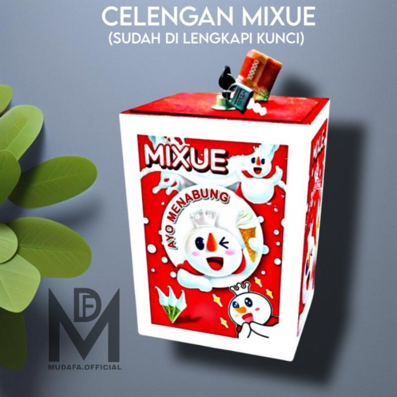 celengan.karakter plus kunci.celengan. bermotif.celengan target.