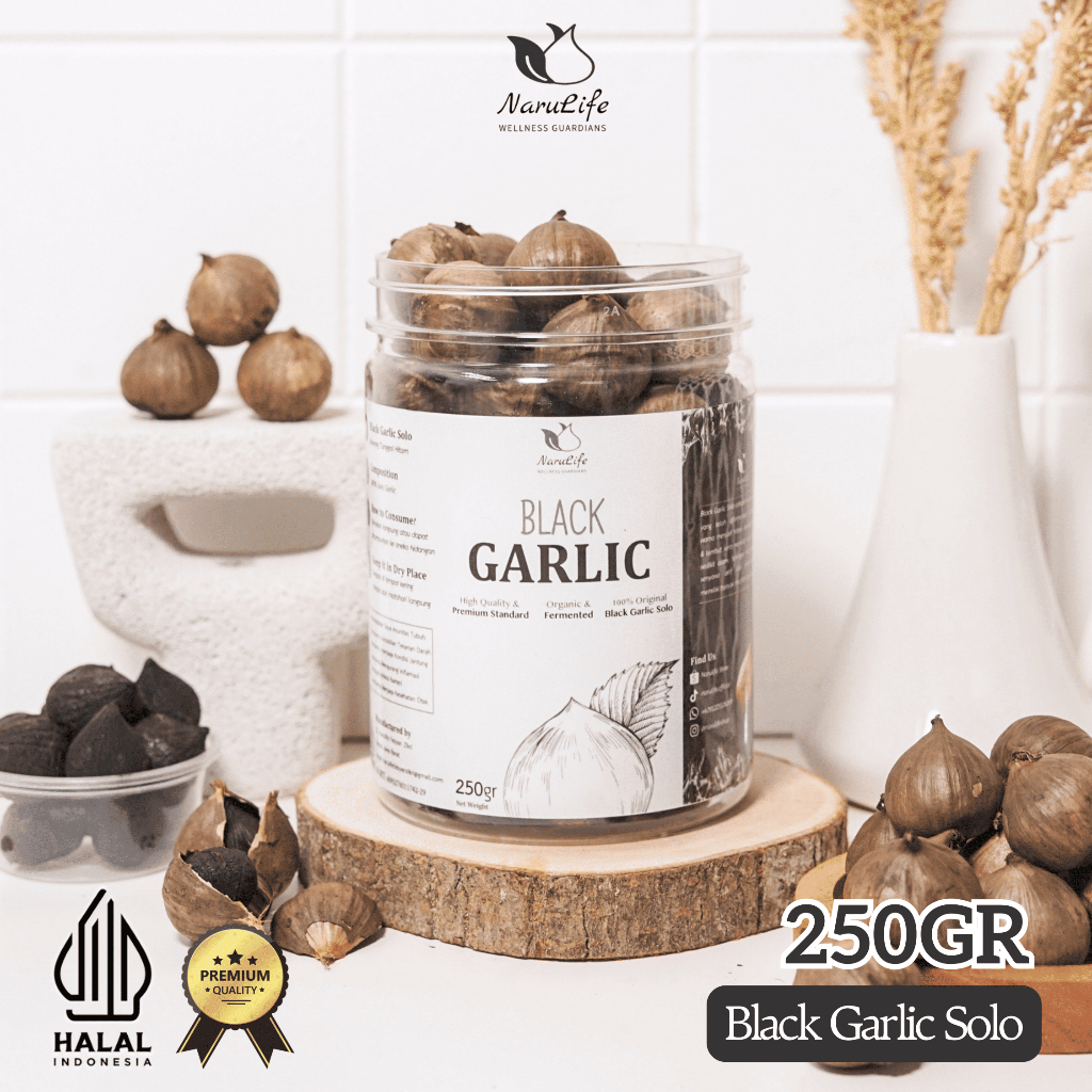 

Narulife Black Garlic Solo (Bawang Hitam Tunggal) 250gr | ORI 100% PREMIUM