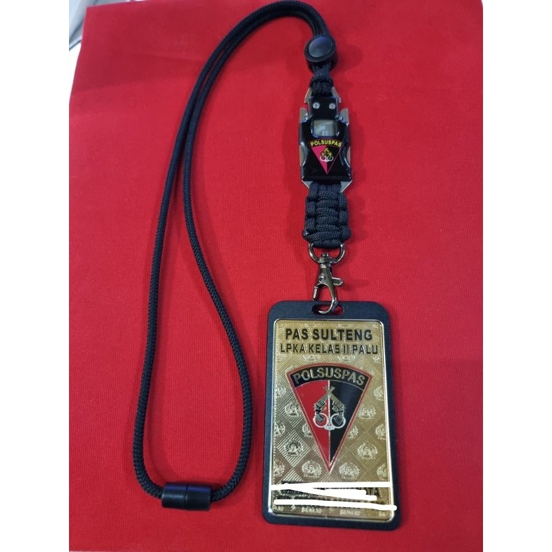 

Plat ID Card Costum plus Lanyard Tactical - POLSUSPAS