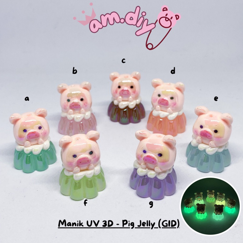 Manik Beads UV 3D Karakter / Manik Gembul 3D