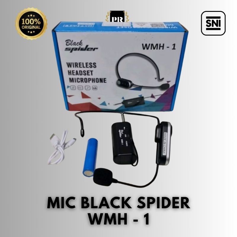 MIC HEADSET/BANDO WIRELESS BLACK SPIDER WMH-1