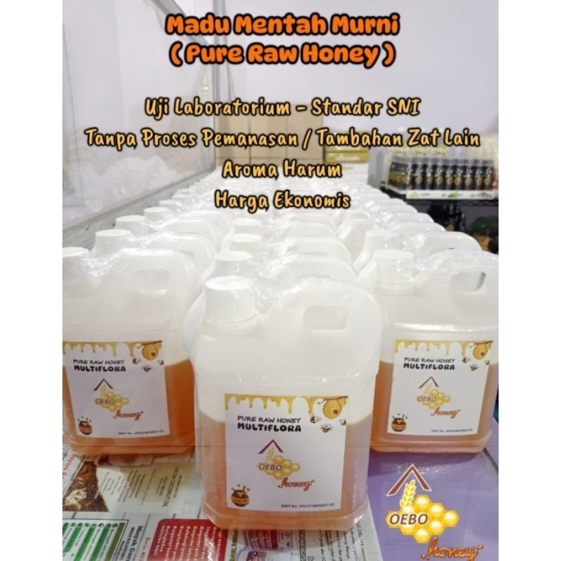 

pure raw honey madu organik madu asli omah beras organik Massa madu adalah 1.000 gram dan volumenya mendekati 714,3 cm³ atau 714,3 mL (1 kg = sekitar 714,3 ml)