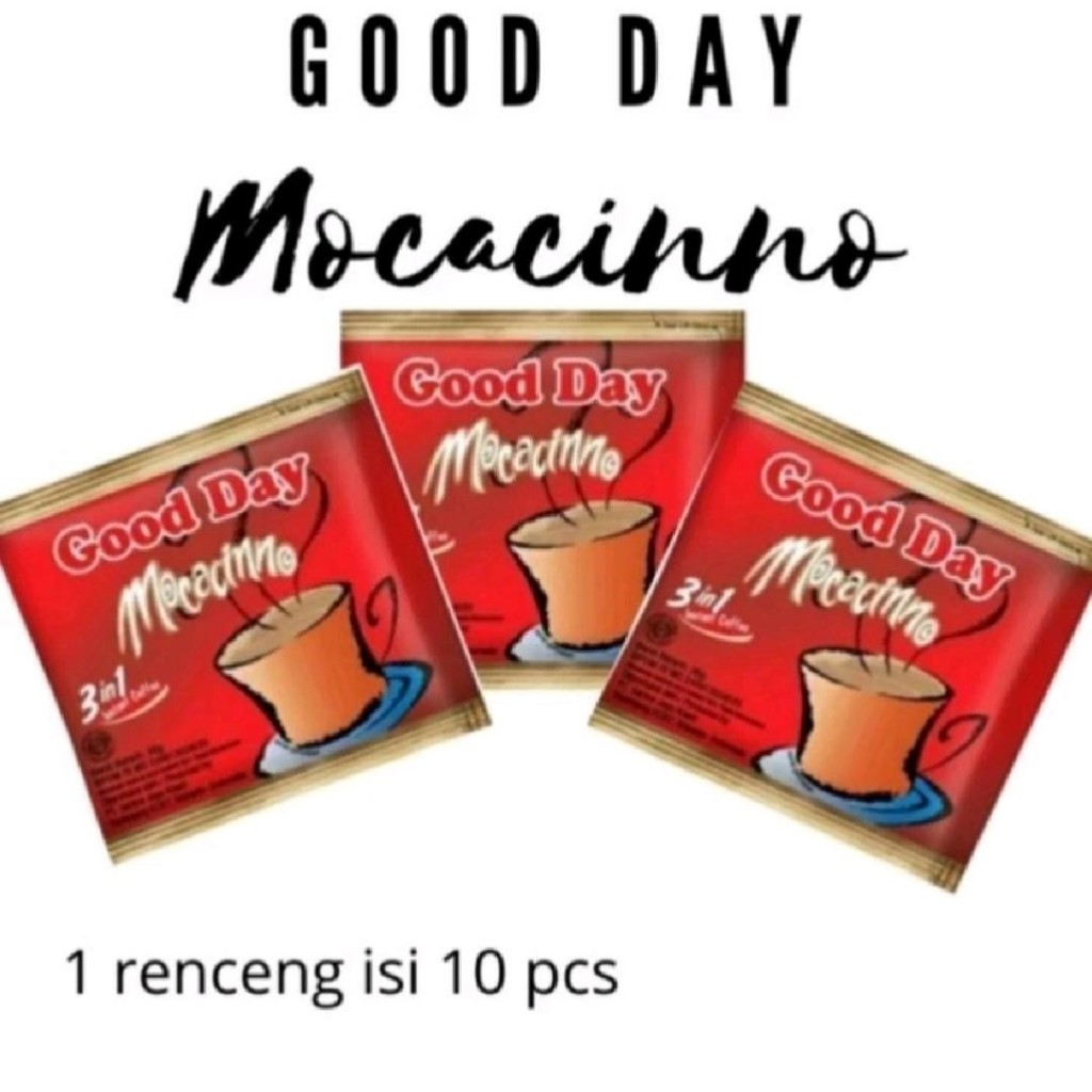 

KOPI GOOD DAY MOCACINNO ISI 10 SACHET / 1 RENCENG