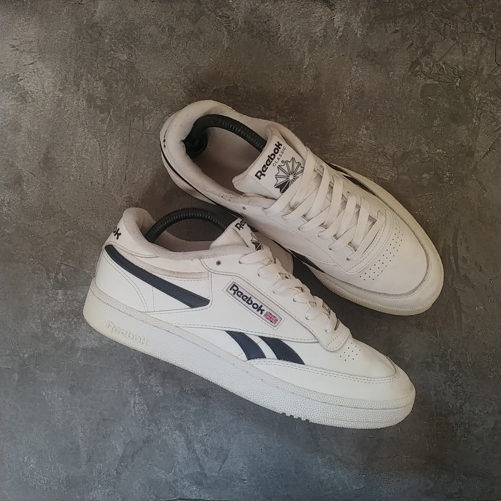Reebok Classic Club C 85 Revenge White Black ( Size 41 )