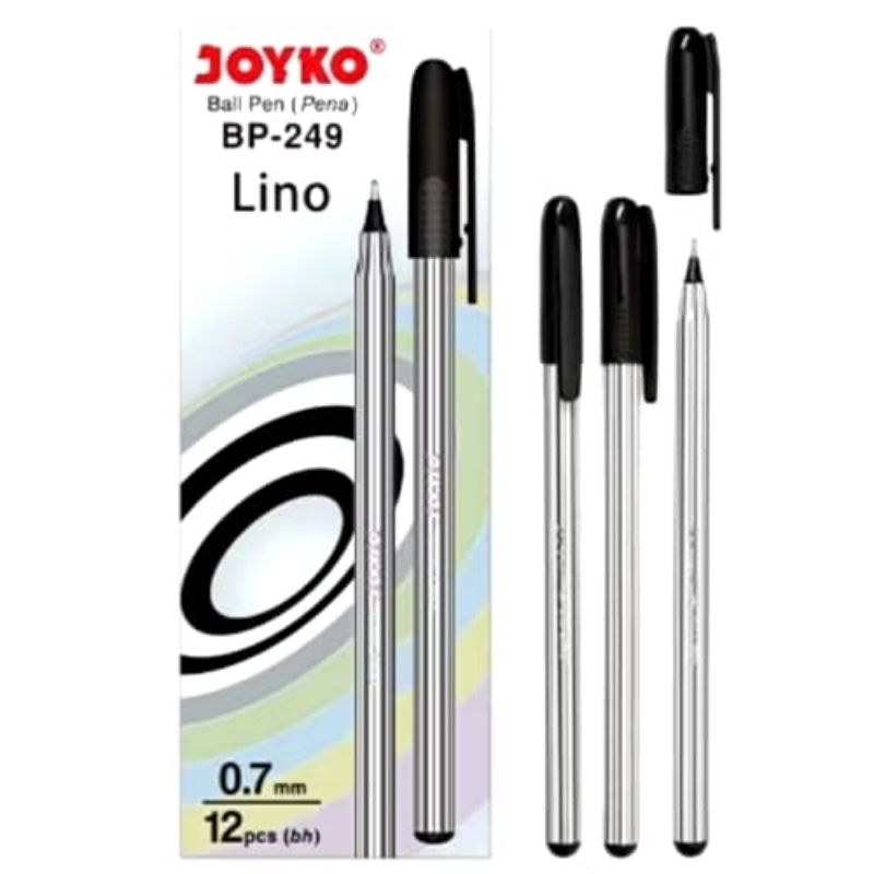 

Happy - Pulpen / Ball Pen Joyko BP-249 Lino / Pena Harga Perpack 12pcs Dan Harga Perpcs