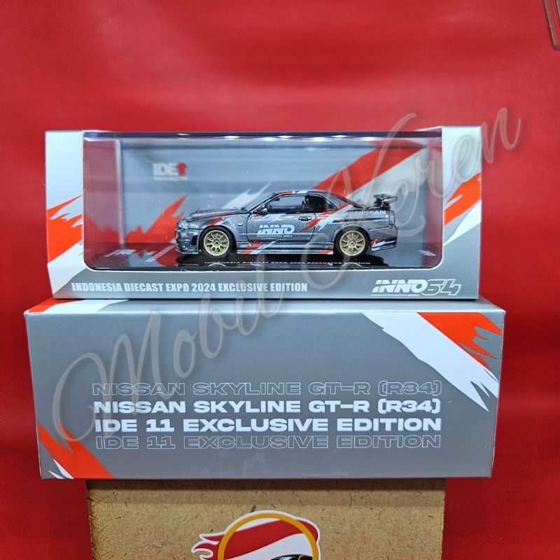 Diecast Inno 64 2024 Indonesia Diecast Expo IDE 11 Exclusive edition Nissan Skyline GT-R (R34) Z-Tun