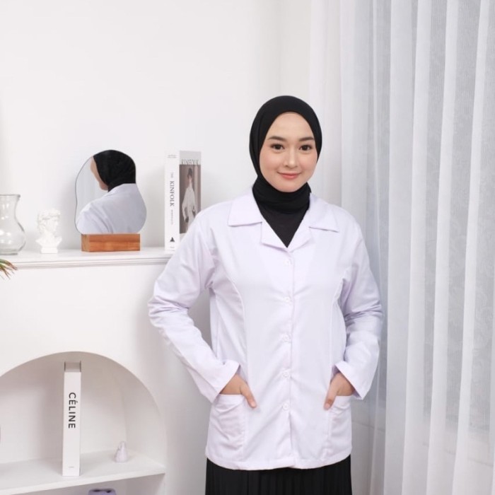 Kemeja Putih Pdh Wanita Lengan Pendek Seragam Putih Perawat Wanita Baju Dinas Putih Pdh Pns Wanita