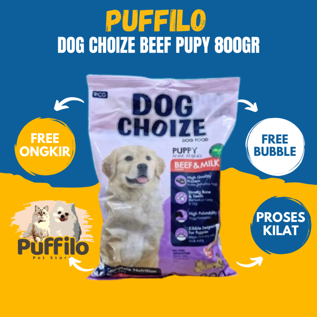 

DOG CHOIZE BEEF PUPPY FRESHPACK 800GR
