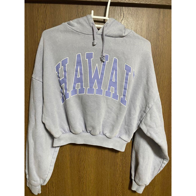 Pull and Bear Hoodie Crop Hawai